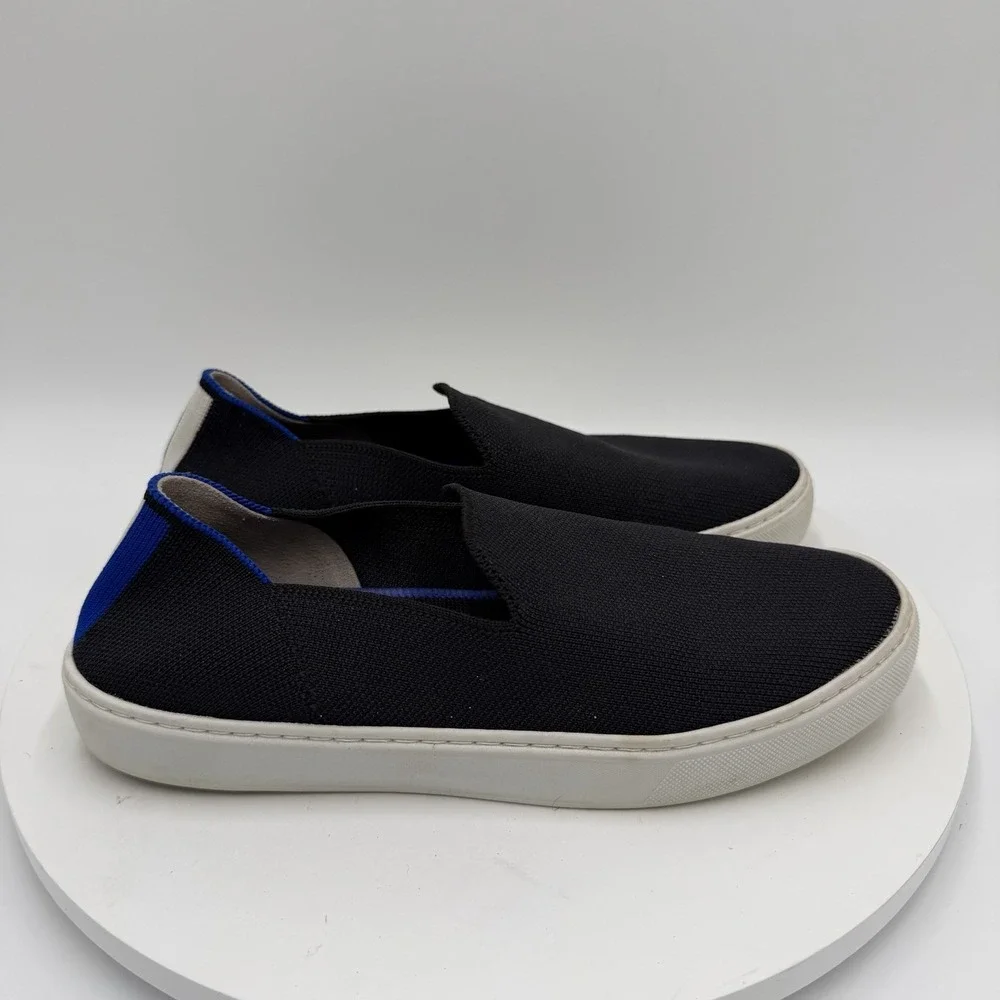 Rothy's The‎ Original Women's 8 The City Flat Sneaker Loafer Black Casual Shoes